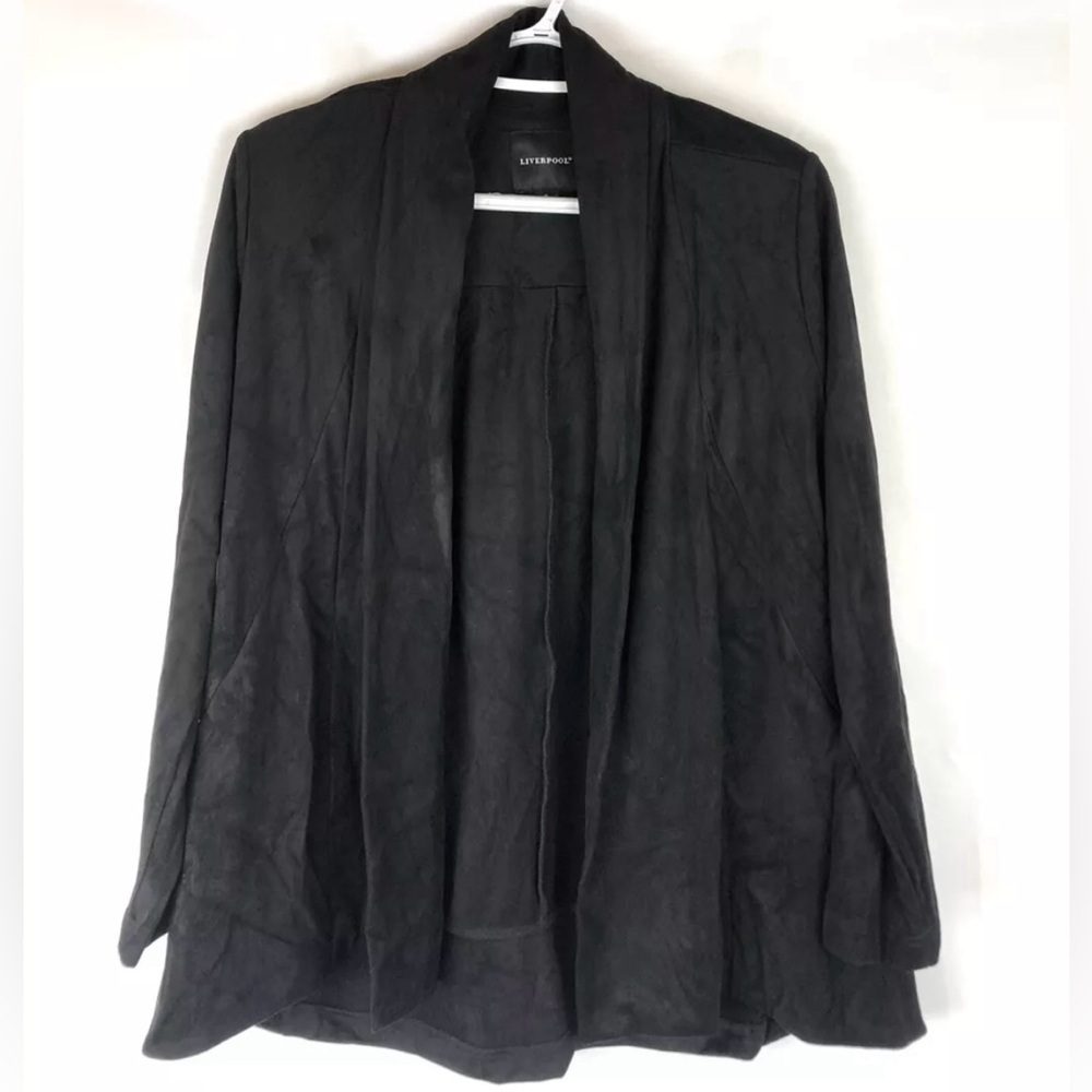 Liverpool Women’s Black Open Long Sleeve Sweater Size Small